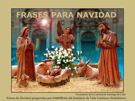 FRASES PARA NAVIDAD Nacimiento de la Catedral de Santiago de Chile