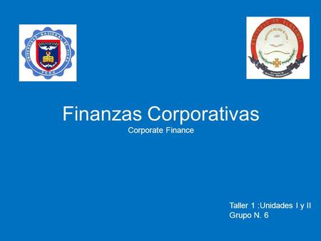 Finanzas Corporativas Corporate Finance