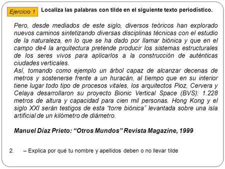 Manuel Díaz Prieto: “Otros Mundos” Revista Magazine, 1999