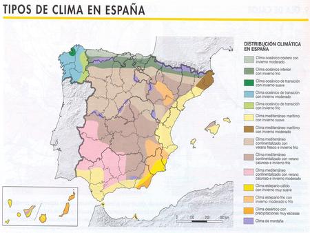 LA MESETA NORTE. TEMPERATURAS MEDIAS ANUALES.