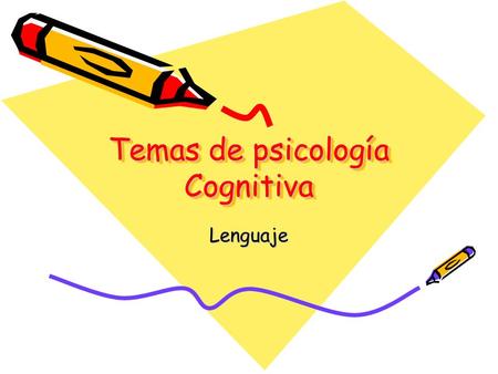 Temas de psicología Cognitiva