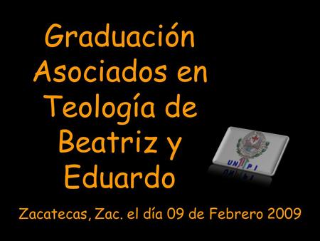 Graduación Asociados en Teología de Beatriz y Eduardo