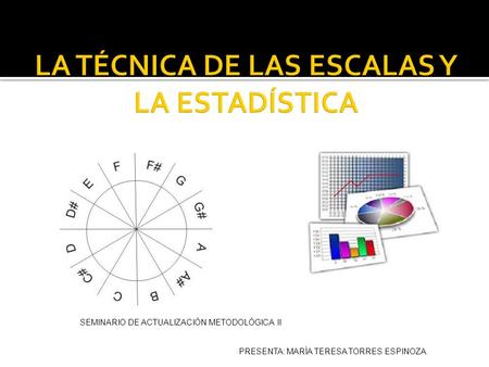 LA TÉCNICA DE LAS ESCALAS Y LA ESTADÍSTICA