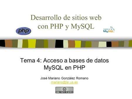 Desarrollo de sitios web con PHP y MySQL
