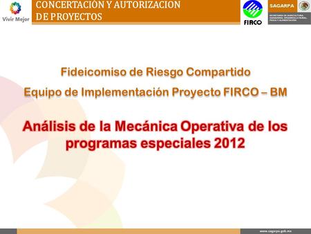 Análisis de la Mecánica Operativa de los programas especiales 2012