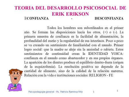 TEORIA DEL DESARROLLO PSICOSOCIAL DE ERIK ERIKSON