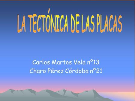Carlos Martos Vela nº13 Charo Pérez Córdoba nº21