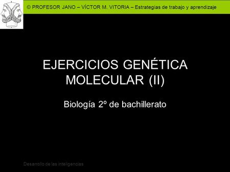 EJERCICIOS GENÉTICA MOLECULAR (II)