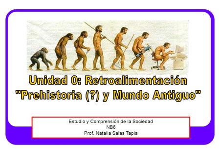 Unidad 0: Retroalimentación Prehistoria (?) y Mundo Antiguo