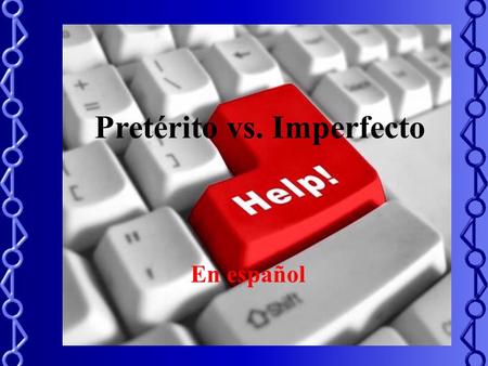 Pretérito vs. Imperfecto En español Pretérito Lets review some of the main uses of the preterite. This verb tense is used when we talk about a past action.