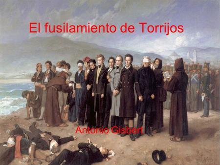 El fusilamiento de Torrijos