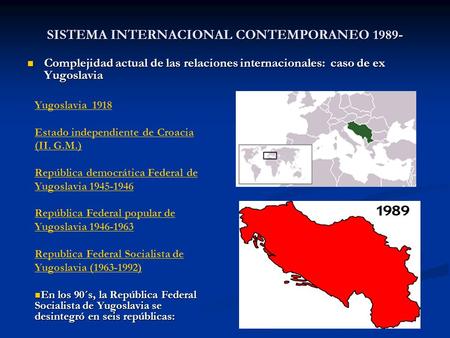 SISTEMA INTERNACIONAL CONTEMPORANEO 1989-