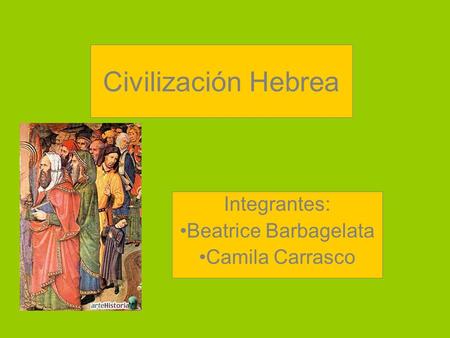 Integrantes: Beatrice Barbagelata Camila Carrasco