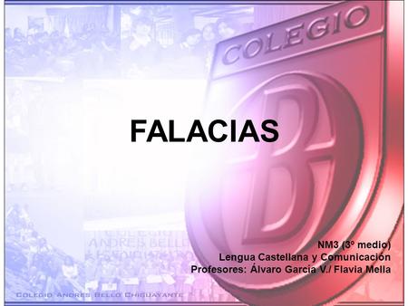 FALACIAS NM3 (3º medio) Lengua Castellana y Comunicación