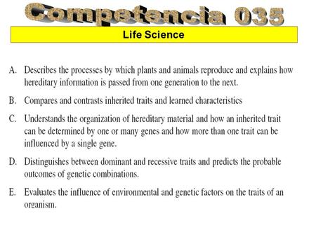 Competencia 035 Life Science.