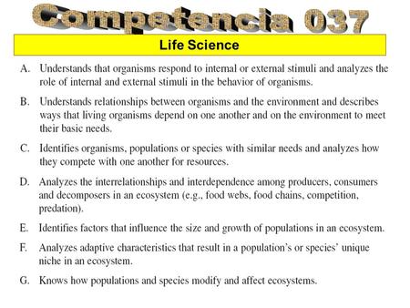 Competencia 037 Life Science.