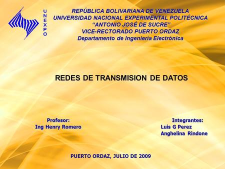 REDES DE TRANSMISION DE DATOS
