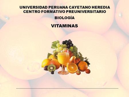 VITAMINAS UNIVERSIDAD PERUANA CAYETANO HEREDIA