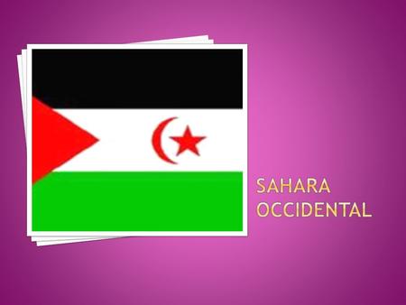 Sahara Occidental.