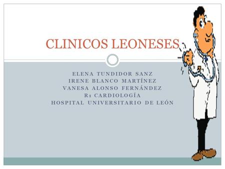 VANESA ALONSO FERNÁNDEZ HOSPITAL UNIVERSITARIO DE LEÓN