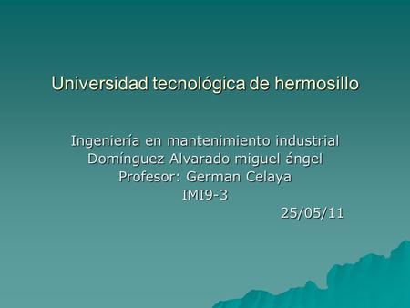 Universidad tecnológica de hermosillo