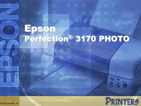 Epson Perfection® 3170 PHOTO
