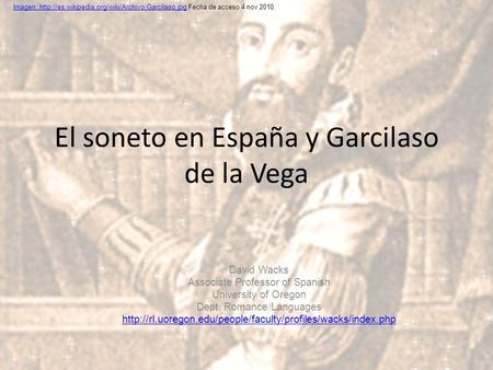 El soneto en España y Garcilaso de la Vega