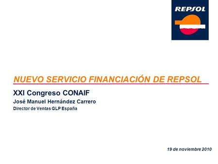 NUEVO SERVICIO FINANCIACIÓN DE REPSOL