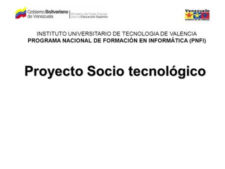 Proyecto Socio tecnológico