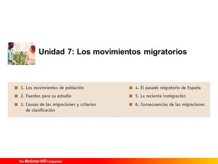 Unidad 7: Los movimientos migratorios
