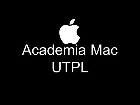 Academia Mac UTPL.
