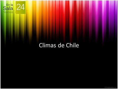 Climas de Chile.