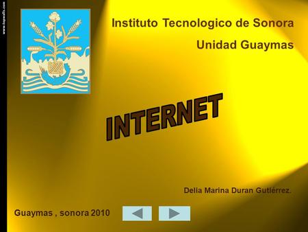 INTERNET Instituto Tecnologico de Sonora Unidad Guaymas
