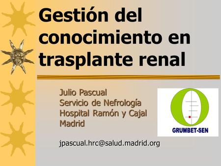 Gestión del conocimiento en trasplante renal