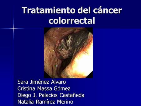 Tratamiento del cáncer colorrectal