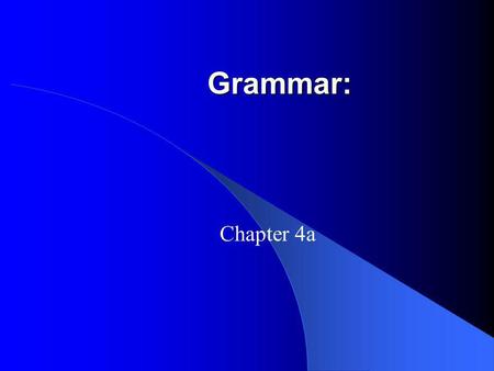 Grammar: Chapter 4a. The imperfect tense refers to the past, but doesnt indicates specifically when the event begins or ends. To form the imperfect tense.