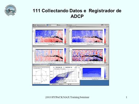 2003 HYPACK MAX Training Seminar1 111 Collectando Datos e Registrador de ADCP.