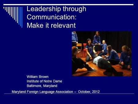 Leadership through Communication: Make it relevant