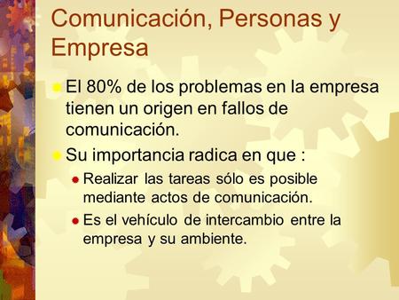 Comunicación, Personas y Empresa