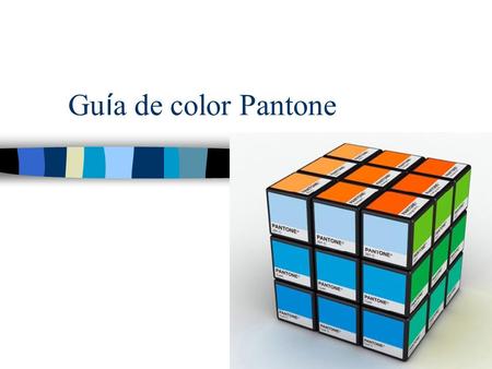 Guía de color Pantone.
