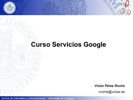 Curso Servicios Google