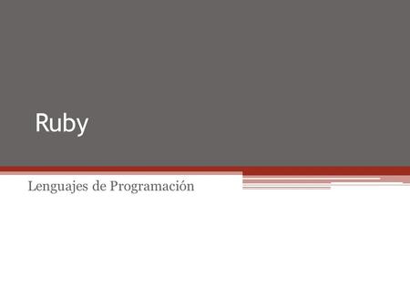 Lenguajes de Programación