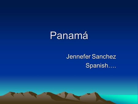 Jennefer Sanchez Spanish….