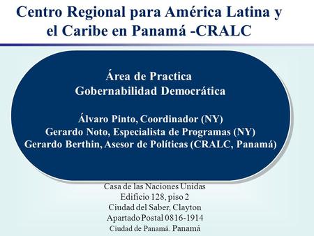 Centro Regional para América Latina y el Caribe en Panamá -CRALC