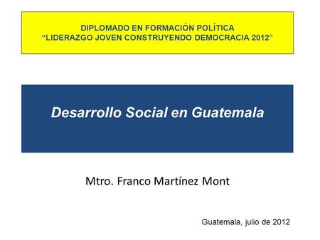 Desarrollo Social en Guatemala