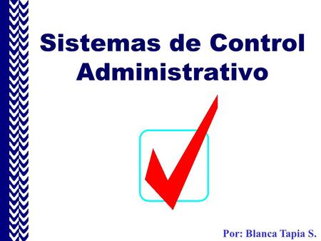 Sistemas de Control Administrativo