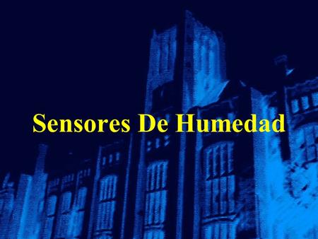 Sensores De Humedad.