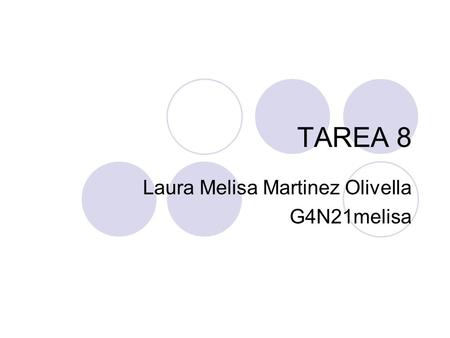 TAREA 8 Laura Melisa Martinez Olivella G4N21melisa.