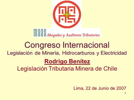 Legislación Tributaria Minera de Chile