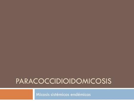 Paracoccidioidomicosis
